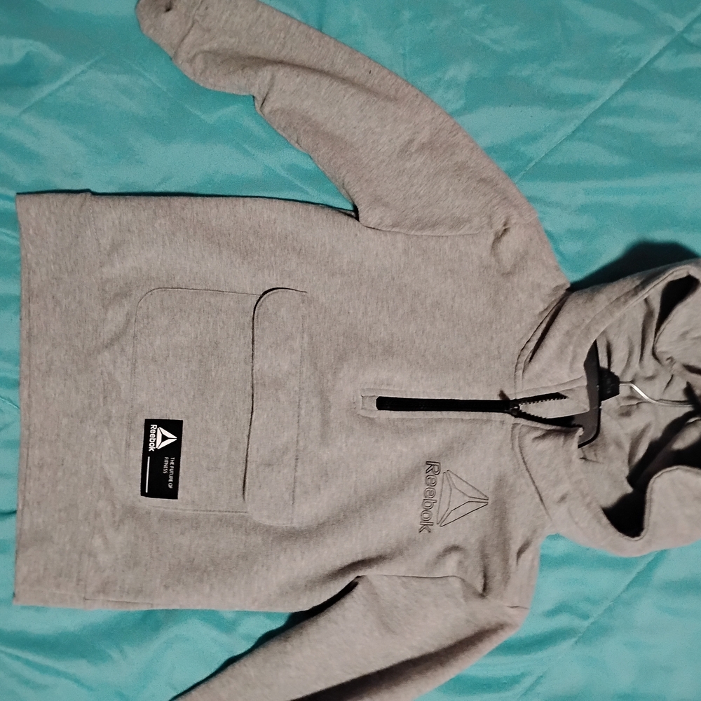 Reebok Light Gray Pullover Hoodie